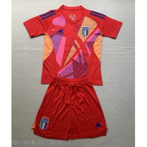 Italia Portiere Seconda Maglia Bambino Europei 2024 Manica Corta (+ Pantaloni corti)